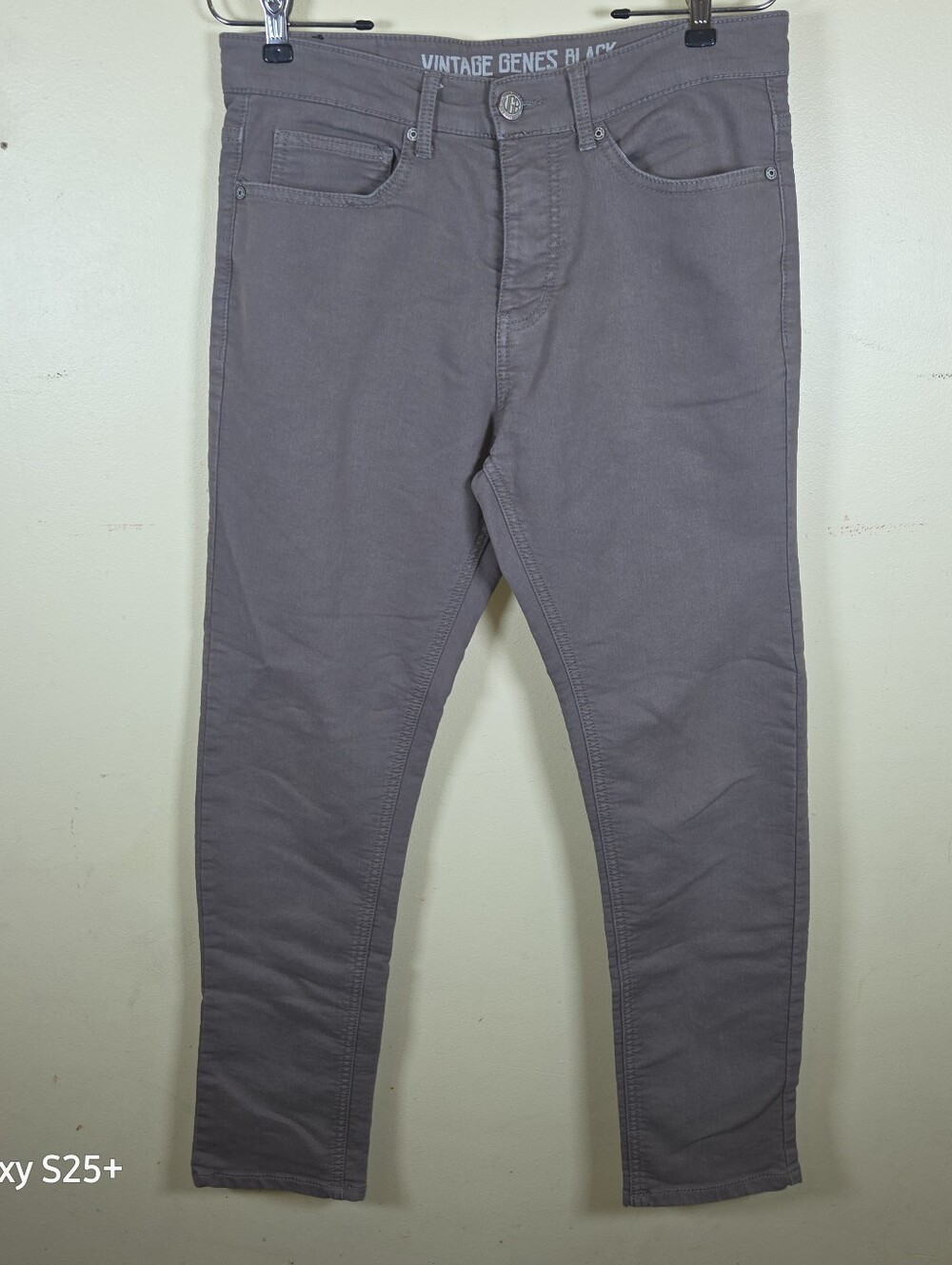Vintage Genes Black gray slim-fit pants/jeans Mens 30x30